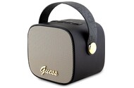 głośnik Bluetooth Guess Speaker Mini 4G Leather Script Logo czarny