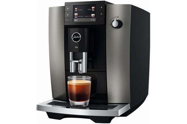 Ekspres JURA Dark Inox E6 automatyczny szary