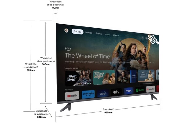 Telewizor Aiwa 43GO70804UHD 43" 4K Ultra HD