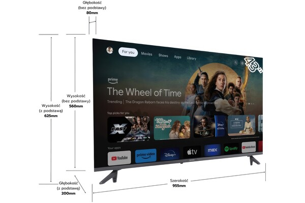 Telewizor Aiwa 43GO60804FHD 43" Full HD