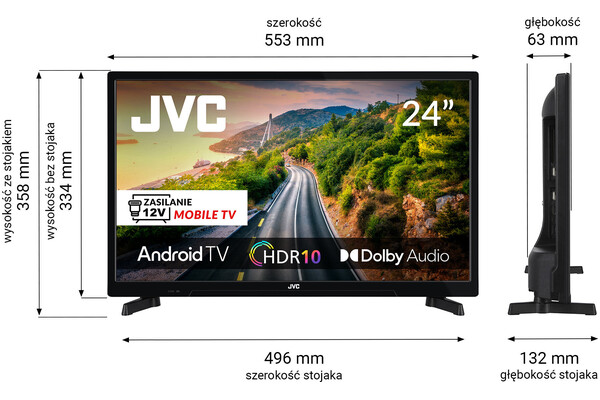 Telewizor JVC LT24VAHM330 24" HD Ready