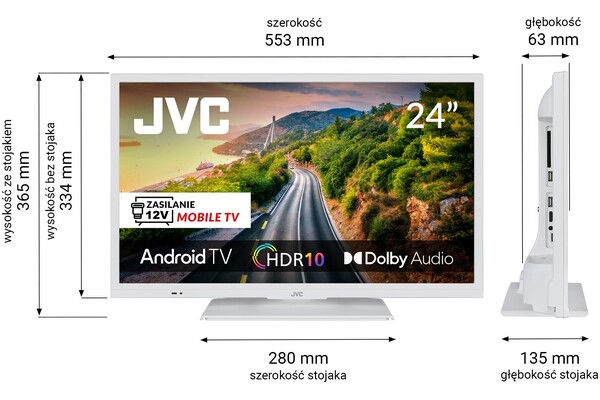 Telewizor JVC LT24VAHM33W 24" HD Ready