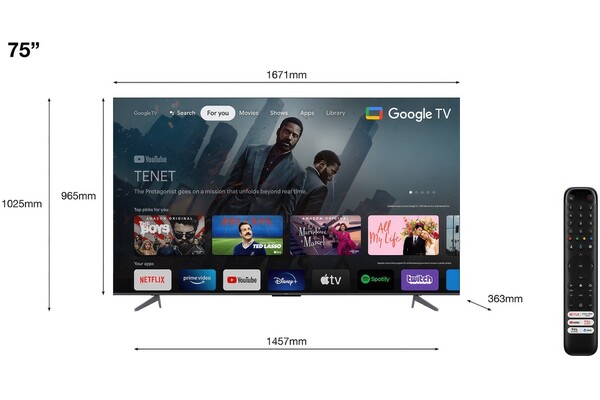 Telewizor TCL 75C645 75" 4K Ultra HD