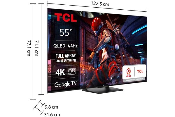 Telewizor TCL 55C745 55" 4K Ultra HD