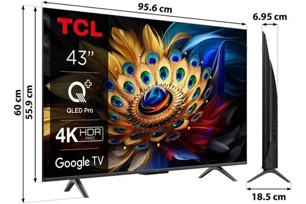 Telewizor TCL 43C69B 43" 4K Ultra HD