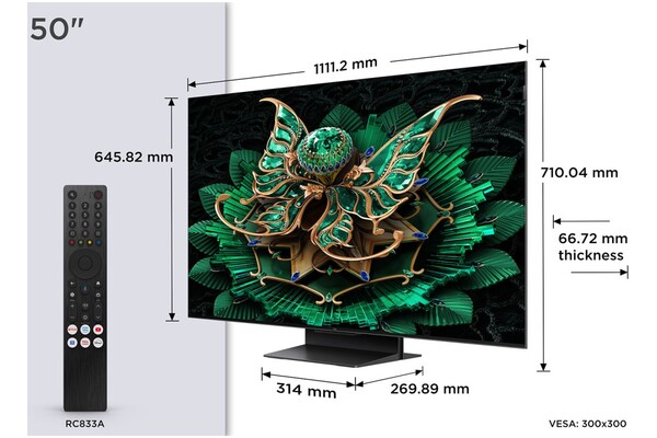Telewizor TCL 50C7K 50" 4K Ultra HD