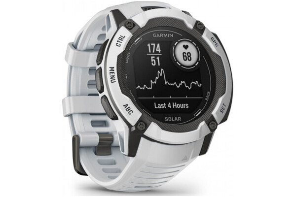 Smartwatch Garmin Instinct 2X Solar 50.0mm biały