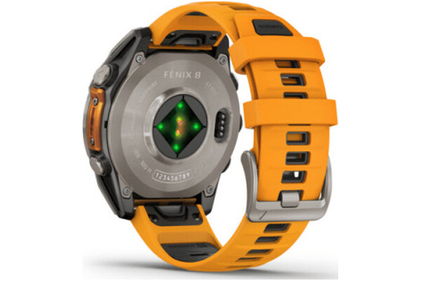 Smartwatch Garmin Fenix 8 Sapphire 47.0mm czarno-pomarańczowy