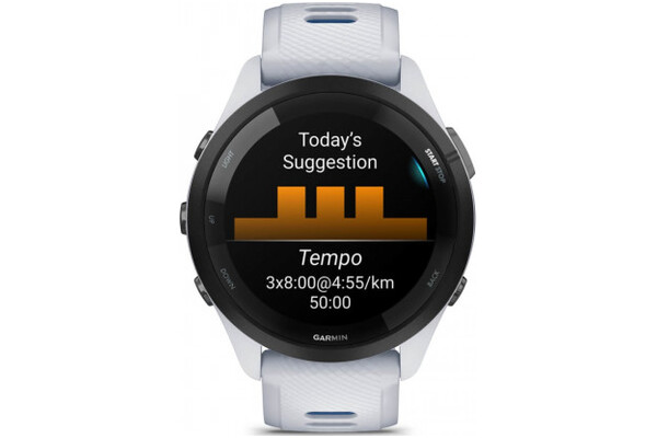 Smartwatch Garmin Forerunner 265 46.0mm biało-czarny