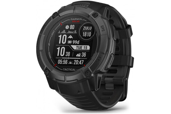 Smartwatch Garmin Instinct 2X Solar Tactical 50.0mm czarny