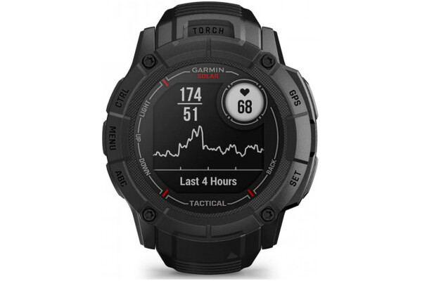 Smartwatch Garmin Instinct 2X Solar Tactical 50.0mm czarny