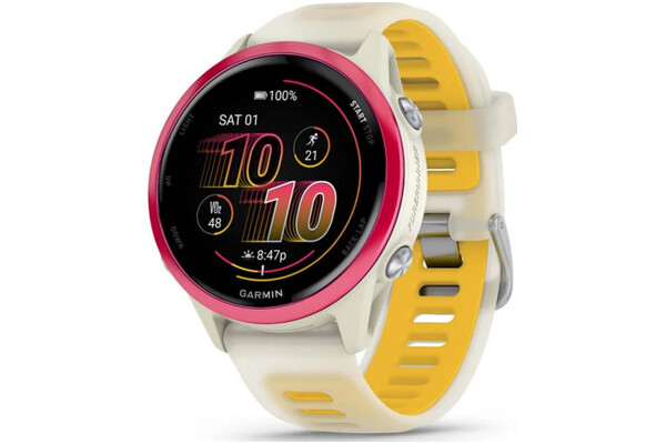 Smartwatch Garmin Forerunner 570 42.0mm biało-żółty