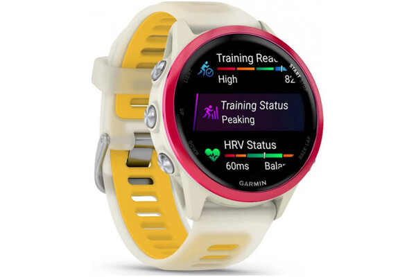 Smartwatch Garmin Forerunner 570 42.0mm biało-żółty