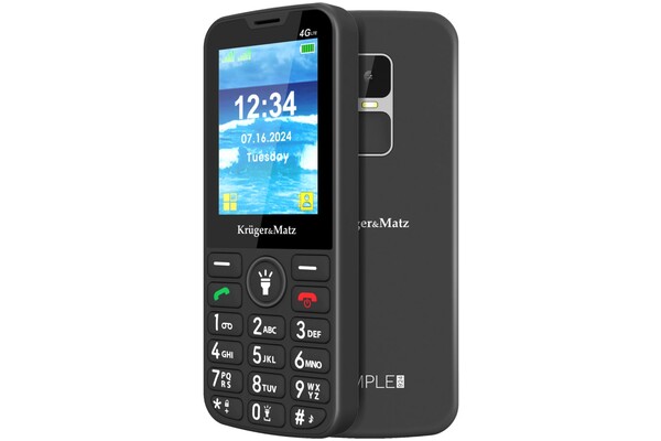 Smartfon Kruger&Matz Simple 924 czarny 2.40" poniżej 0.1GB/poniżej 0.5GB