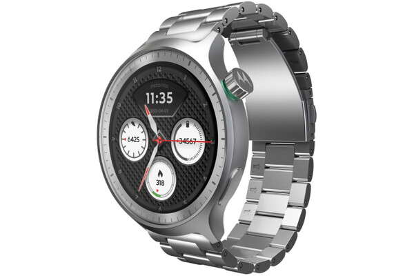 Smartwatch Motorola Moto Watch SrebrnyZielony