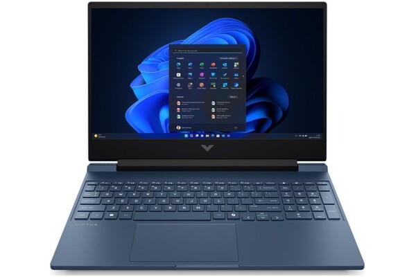 Laptop HP Victus 15 15.6" Intel Core i5-210H NVIDIA GeForce RTX 5050Intel Arc 16GB 512GB SSD M.2 Windows 11 Home niebieski