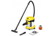 Odkurzacz Karcher WD2 Plus tradycyjny workowy srebrno-żółty