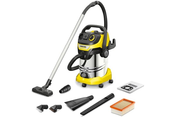Odkurzacz Karcher WD6P tradycyjny bezworkowy żółto-czarny