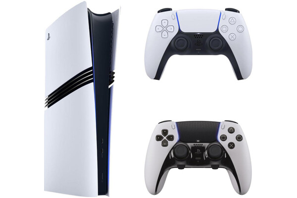 Konsola Sony PlayStation 5 Pro 2TB biało-czarny + pad bezprzewodowy DualSense