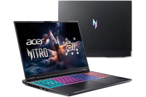 Laptop ACER Nitro 16 16.0" AMD Ryzen AI 9 365 NVIDIA GeForce RTX 5070AMD Radeon 880M 64GB 2TB SSD M.2 czarny