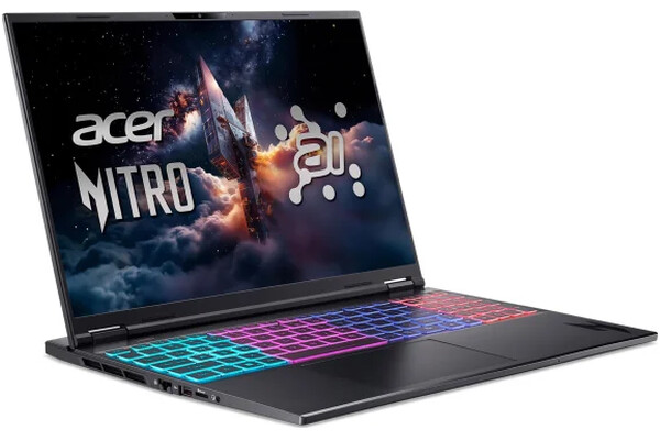 Laptop ACER Nitro 16 16.0" AMD Ryzen AI 7 350 NVIDIA GeForce RTX 5070 TiAMD Radeon 860M 16GB 1TB SSD M.2 Windows 11 Home czarny