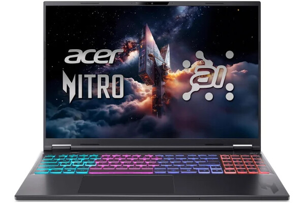 Laptop ACER Nitro 16 16.0" AMD Ryzen AI 7 350 NVIDIA GeForce RTX 5070 TiAMD Radeon 860M 16GB 1TB SSD M.2 Windows 11 Home czarny