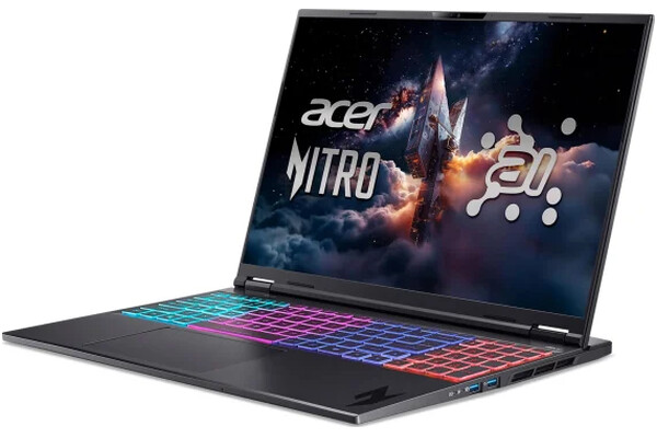 Laptop ACER Nitro 16 16.0" AMD Ryzen AI 7 350 NVIDIA GeForce RTX 5070 TiAMD Radeon 860M 16GB 1TB SSD M.2 Windows 11 Home czarny