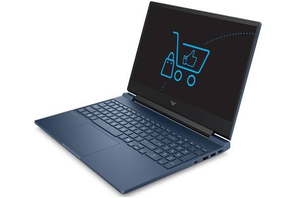 Laptop HP Victus 15 15.6" Intel Core i5-210H NVIDIA GeForce RTX 5050Intel Arc 32GB 512GB SSD M.2 Windows 11 Home niebieski