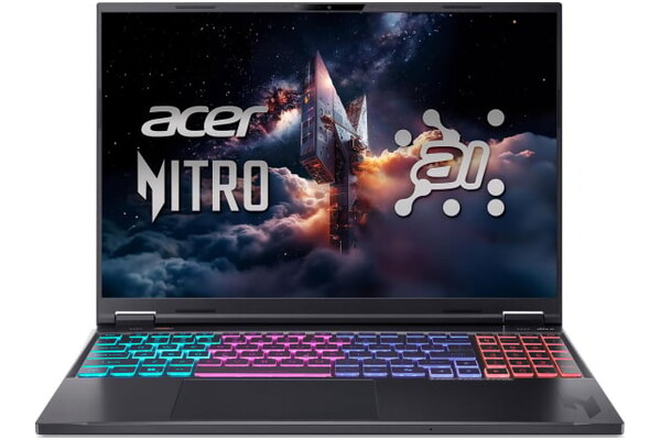 Laptop ACER Nitro 16 16.0" AMD Ryzen AI 9 365 NVIDIA GeForce RTX 5070AMD Radeon 880M 64GB 1TB SSD M.2 Windows 11 Home czarny