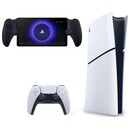 Konsola Sony PlayStation 5 Slim Digital 825GB biało-czarny + Pad bezprzewodowy DualSenseKabel USBKabel zasilającyKabel HDMI (zgodny ze standardem 4K)Dwie stopki podstawy poziomejPlayStation Portal Midnight Black