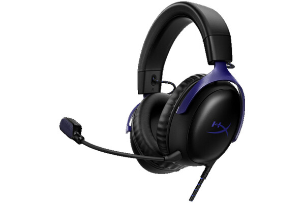 Słuchawki HYPERX Cloud 3 Nauszne Przewodowe czarno-niebieski