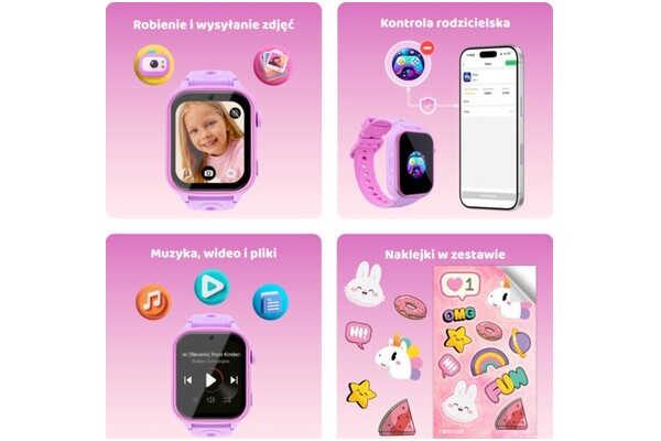 Smartwatch FOREVER KW540 Kids różowy