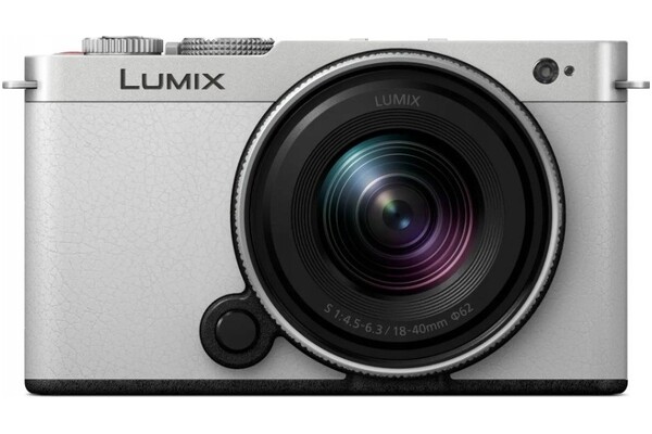 Aparat bezlusterkowy Panasonic S9 - srebrny + 18-40