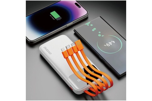 Powerbank Dudao K6 Pro 10000mAh 15.0W biały