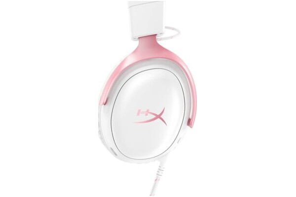 Słuchawki HYPERX Cloud 3 Nauszne Przewodowe biało-różowy