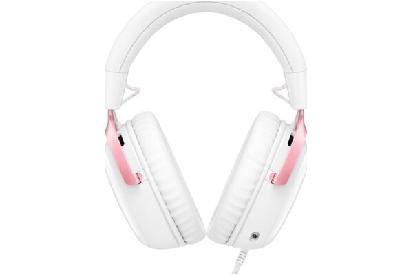 Słuchawki HYPERX Cloud 3 Nauszne Przewodowe biało-różowy