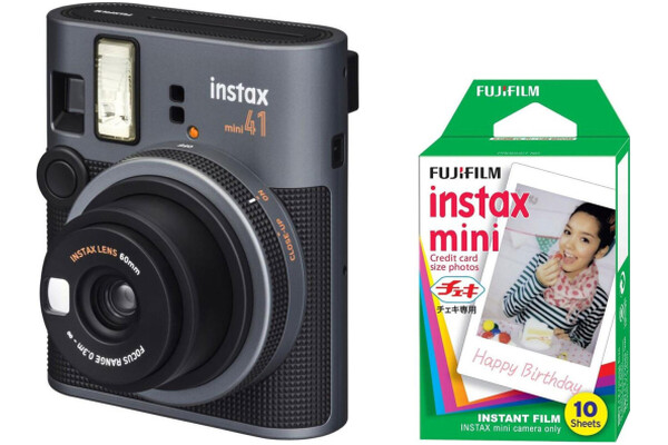 Aparat natychmiastowy Fujifilm Instax Mini 41 czarny + wkłady 10