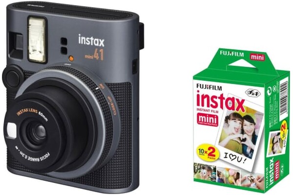 Aparat natychmiastowy Fujifilm Instax Mini 41 czarny + wkłady 20