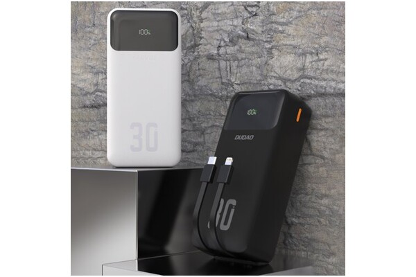 Powerbank Dudao K15 Max 30000mAh 22.5W czarno-szary