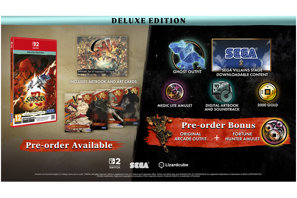 Shinobi Art of Vengeance Edycja Deluxe 2 Nintendo Switch
