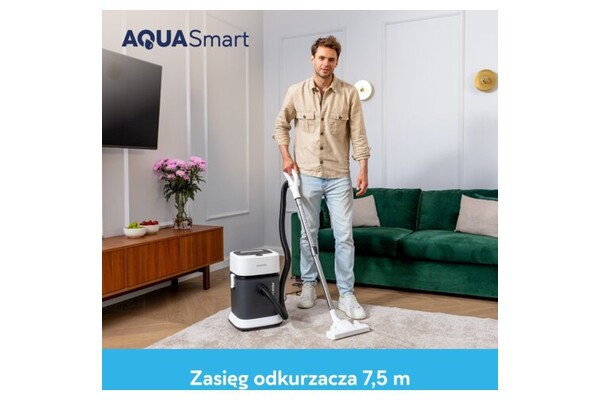 Odkurzacz MPM MOD81 tradycyjny z pojemnikiem 1000W biało-czarny