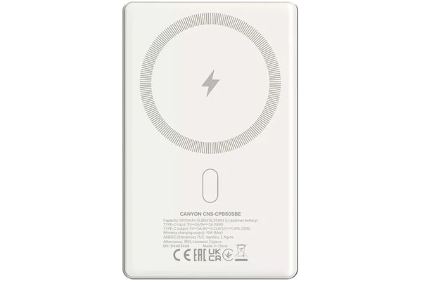 Powerbank Canyon OnPower 505 5000mAh
