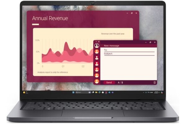 Laptop DELL Pro 14 14.0" Intel Core i7-150U Intel 16GB 512GB SSD Windows 11 Professional czarny