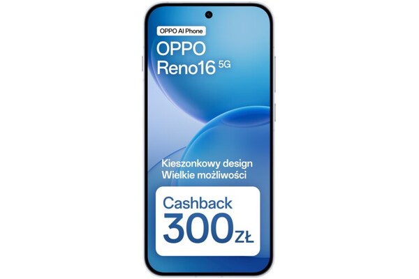 Smartfon OPPO Reno16 5G biały 6.32" 8.0GB/512.0GB