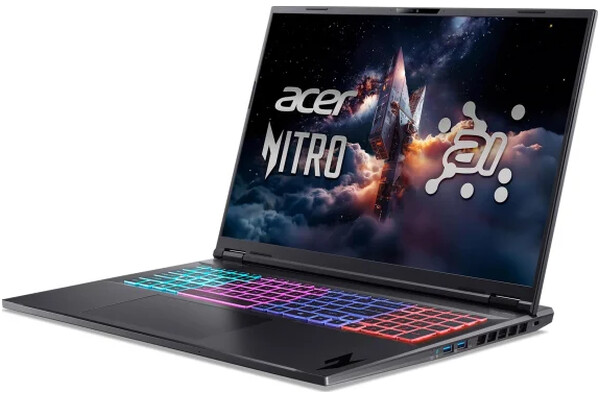 Laptop ACER Nitro 18 18.0" AMD Ryzen AI 9 365 Nvidia GeForce RTX 5060 32GB 1TB SSD M.2 Windows 11 Home czarny