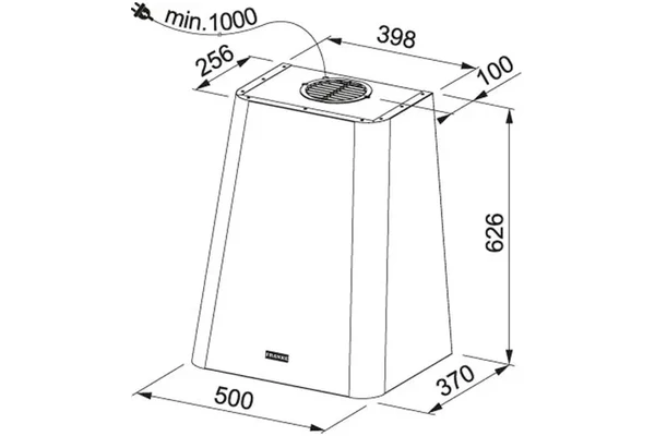 Okap kuchenny Przyścienny Franke FSMD508WH 50.0cm biały