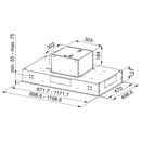 Okap kuchenny Sufitowy Franke Maris FCBI926XS 90.0cm Stalowy