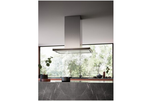 Okap kuchenny wyspowy - T-line FALMEC Lumina 90.0cm czarny