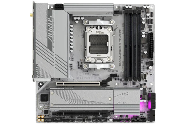 Płyta główna GIGABYTE B650M Aorus Elite AX Ice Socket AM5 AMD B650 DDR5 miniATX