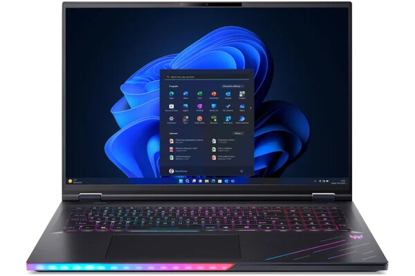 Laptop ACER Predator Helios 18 18.0" Intel Core Ultra 9-275HX NVIDIA GeForce RTX 5090 64GB 2TB SSD M.2 Windows 11 Professional czarny